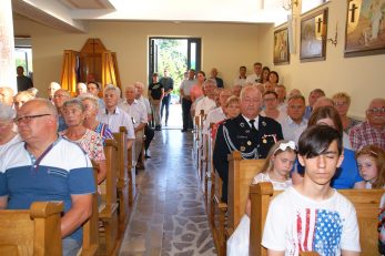 Uroczysta Msza św. pod przewodnictwem ks. Bpa Krzysztofa Chudzio – Peregrynacja Obrazu Najświętszego Serca Pana Jezusa (przywitanie)