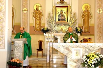 Przywitanie Księdza Proboszcza Marcina Kapłona