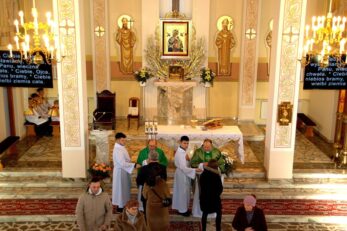 Przywitanie Księdza Proboszcza Marcina Kapłona