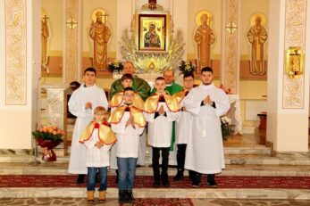 Przywitanie Księdza Proboszcza Marcina Kapłona