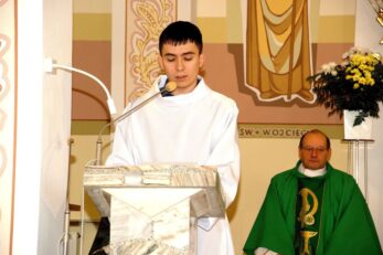 Przywitanie Księdza Proboszcza Marcina Kapłona