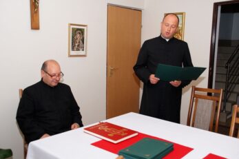 Podziękowanie dla członków Rady Parafialnej kończących swoją kadencję oraz wręczenie nominacji dla nowych członków Rady